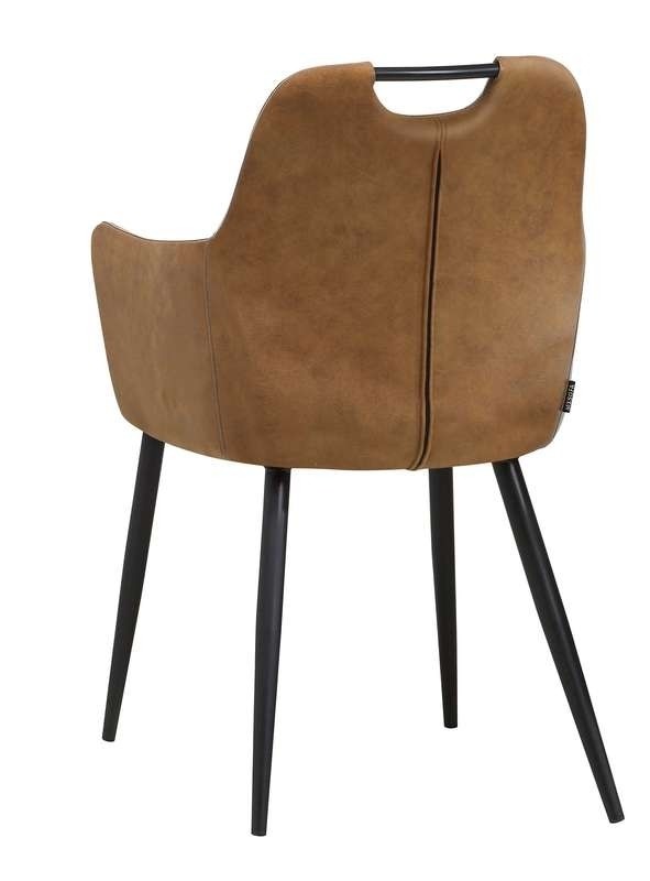 Eetkamerstoel Foiano microvezel cognac kopen? Eetkamerstoelen, Stoelen