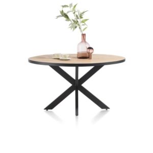 Avalox, eetkamertafel rond 130 x 110 cm