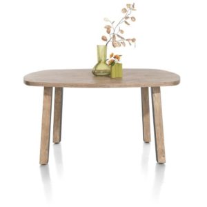 Pavarotti, eetkamertafel 150 x 120 cm - ovaal