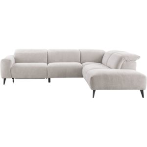 Hoekbank met relax Escorial grijs rechts