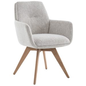 Eetkamerstoel Jasmia beige hout