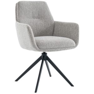 Eetkamerstoel Jasmia taupe metaal