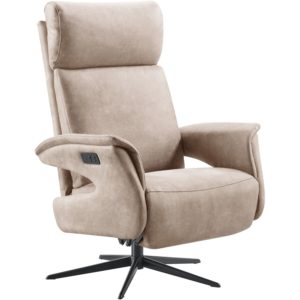 Relaxfauteuil Heranti M grijs microleder