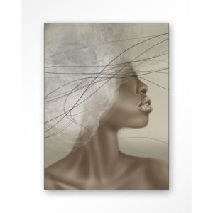 Wanddecoratie Cloudy thoughts bruin