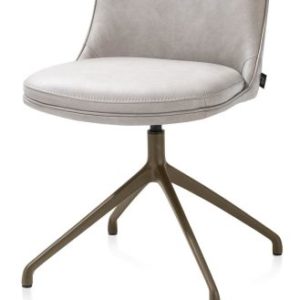 Mateo, eetkamerstoel - draaibaar - steelbrown - Pala