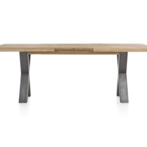 Metalox, uitschuiftafel 160 (+ 50) x 100 cm