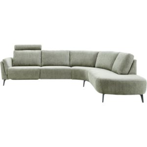 Hoekbank Harina met relax groen rechts