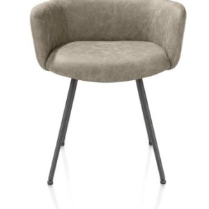 Sage, armstoel 4-pootjes graphiet - stof Oregon