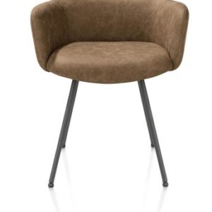 Sage, armstoel 4-pootjes graphiet - stof Oregon