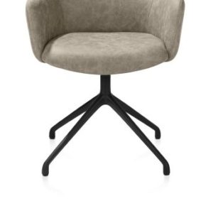 Sage, armstoel draaibaar - rough off black - stof Oregon