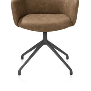 Sage, armstoel draaibaar - graphiet - stof Oregon