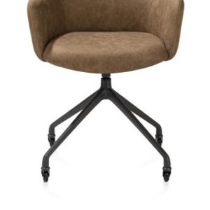 Sage, armstoel + wielen - alu frame in rough off black - stof Oregon