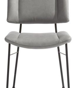 Tatum, eetkamerstoel - zwarte poten - stof Pala