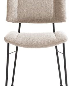 Tatum, eetkamerstoel - zwarte poten - stof Ponti