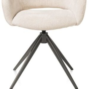 Finn, armstoel terugdraai - graphiet frame - stof Livigno