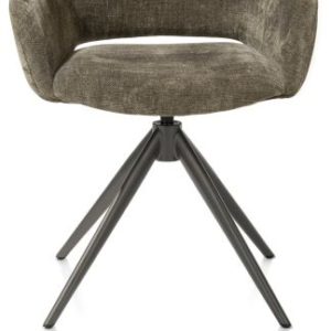 Finn, armstoel terugdraai - graphiet frame - stof Livigno