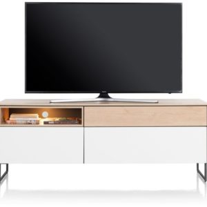 Lindfield, lowboard 160 cm. - 3-laden + 1-niche (+ LED)