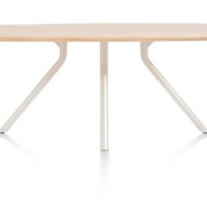 Arvada, tafel 160 x 100 cm. - ovaal - centrale poot Nebbia