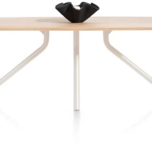 Arvada, tafel 250 x 110 cm. - ovaal - centrale poot Nebbia