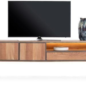 Trapani, lowboard 200 cm - 2-deuren + 1-lade + 1-niche (+ LED)