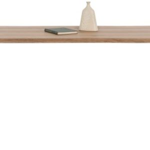 Nyborg, eetkamertafel 230 x 100 cm - rand boomvorm - V-poot geheel metaal
