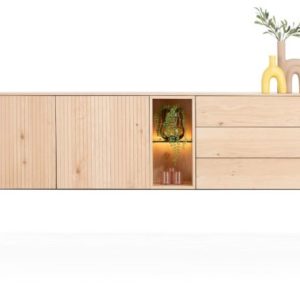 Trenton, dressoir 240 cm - 2-deuren + 3-laden + 2-niches