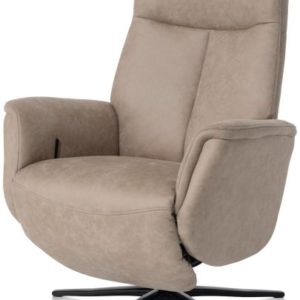 Nocara, relax-fauteuil - manueel - zwarte poot - vaste hoofdsteun