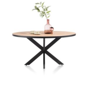 Avalox, eetkamertafel rond 150 x 120 cm