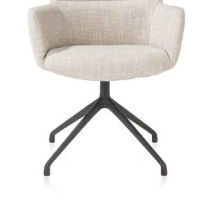 Sage, armstoel draaibaar - graphiet - stof Luton