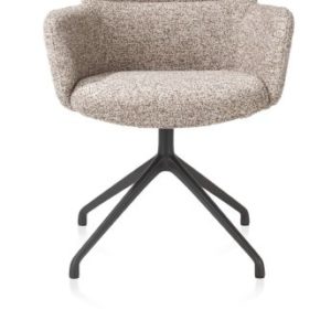 Sage, armstoel draaibaar - graphiet - stof Luton