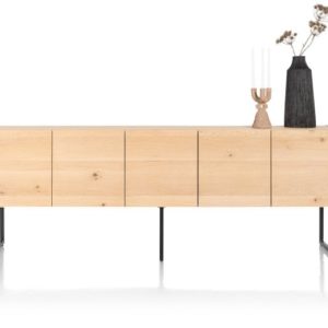 Carving, dressoir 240 cm. - 5-deuren