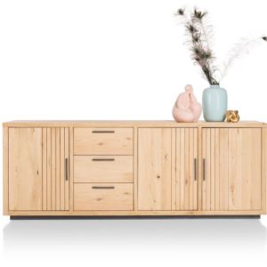 Pavie, dressoir 240 cm. - 3-deuren + 3-laden