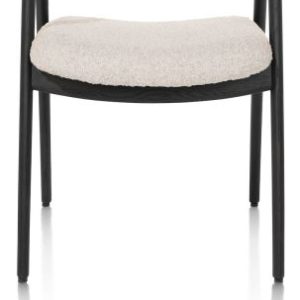 Dante, armstoel - eik onyx met gestoffeerde zit in stof Brioni