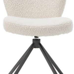 Jaxon, eetkamerstoel - graphiet frame - draaibaar - pocket - stof Brioni