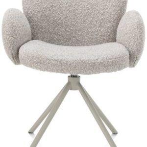 Jaxon, armstoel - Silk Grey frame - draaibaar - pocket - stof Brioni