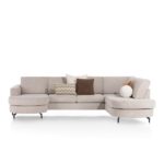 Alcona, longchair inclusief 3-zits + ottomane rechts - Vada